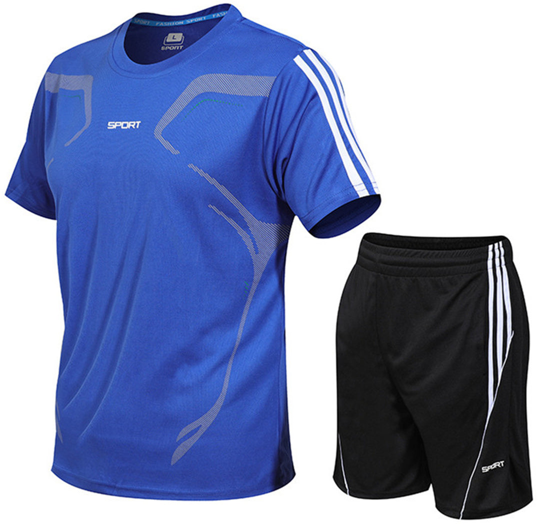 Men's sports set short summer short sleeved T-shirt shorts casual sports set