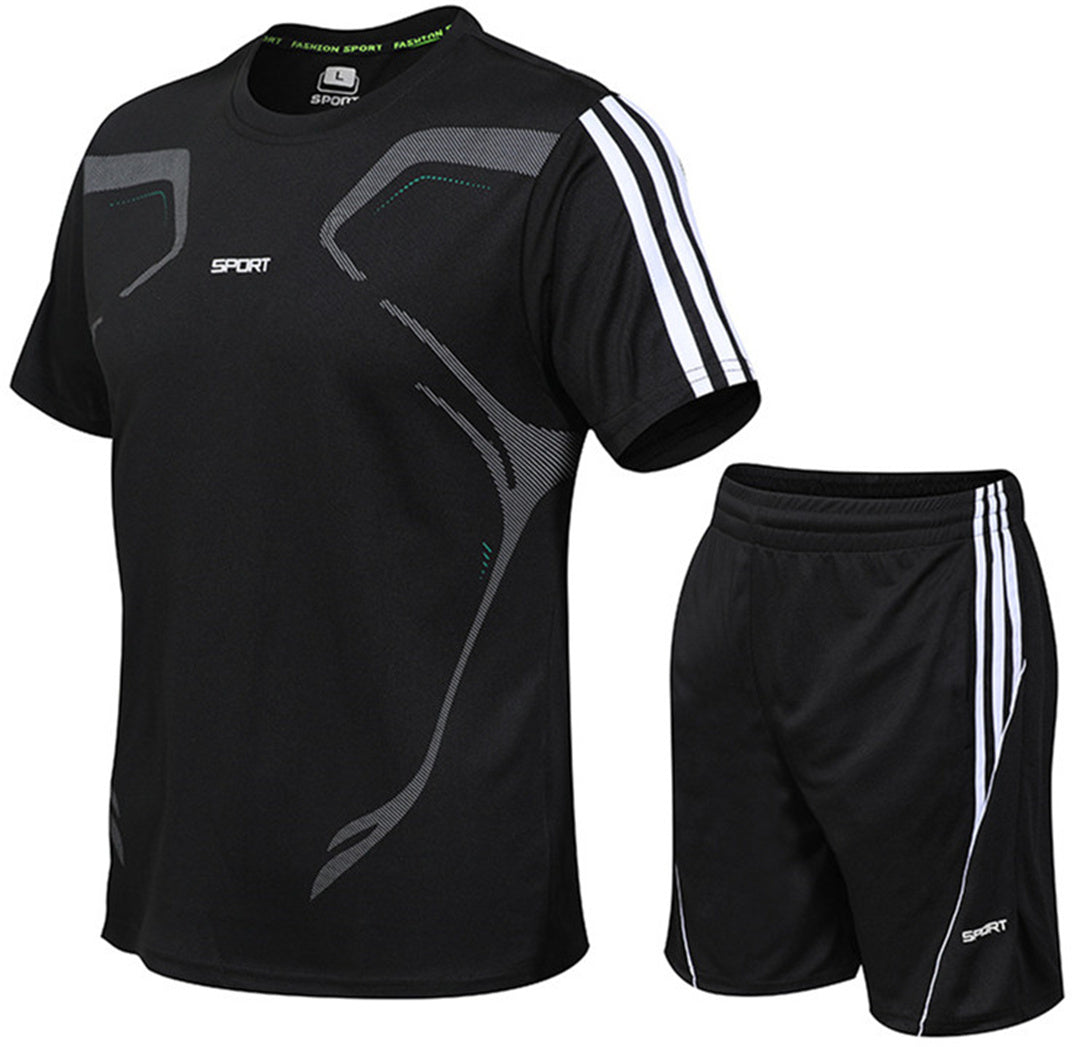 Men's sports set short summer short sleeved T-shirt shorts casual sports set